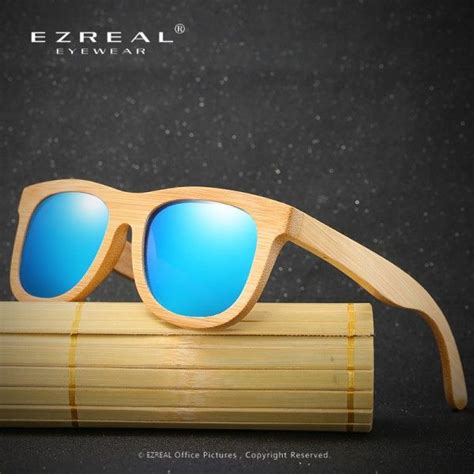 buy wooden sunglasses polarized bamboo brand sun glasses vintage wood case beach sunglasses for