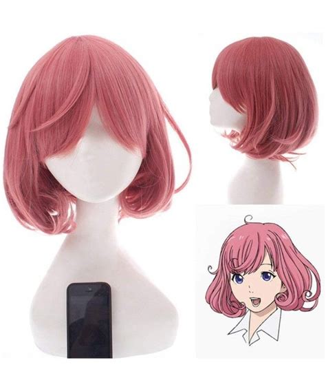 Short Wig Cosplay Synthetic Pink Noragami Ebisu Kofuku Curly Halloween