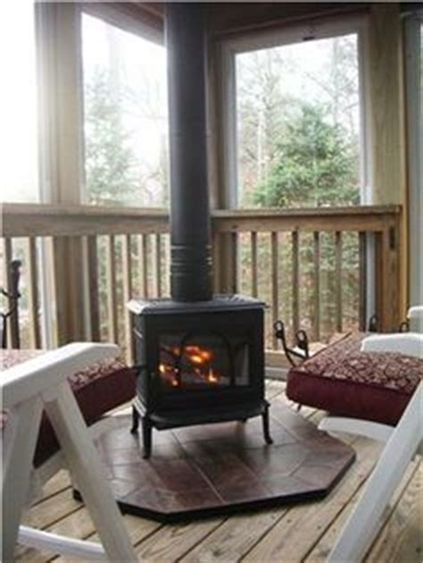 A friend screened in his porch. Wood Burning Stove Home Design Ideas, Renovations & Photos ...