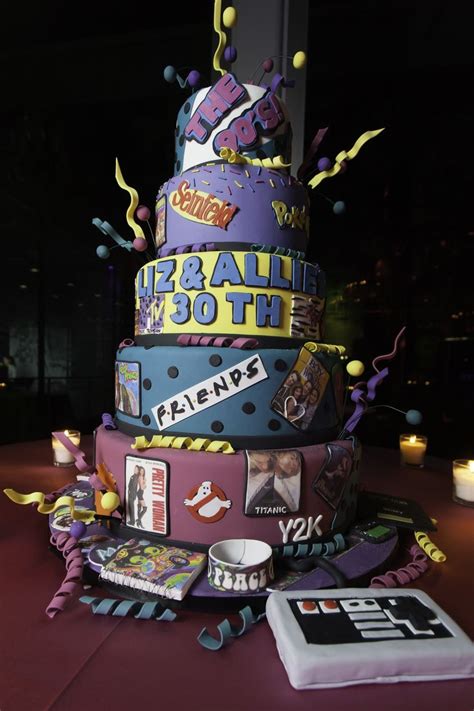 90s theme cake for 30th birthday #90s #cake #birthday #30thbirthday #30