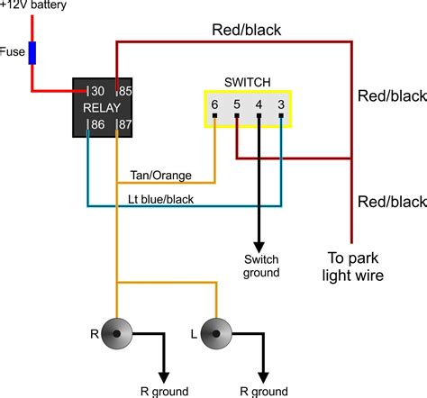 Wiring Headlight Dimmer Switch 5 Pin Relay Wiring Diagram