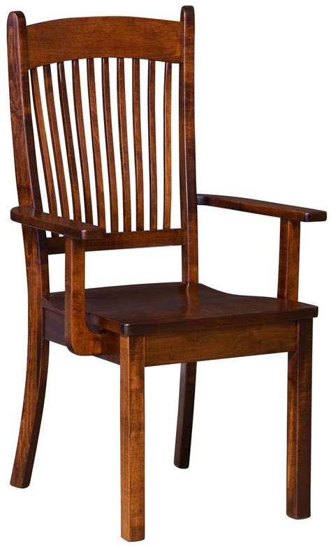 Windsor arm chair excellent kitchen wooden chair constructed from wood and finished in a nice dark brown stain. Kramer Solid Wood Kitchen Chairs - Countryside Amish Furniture