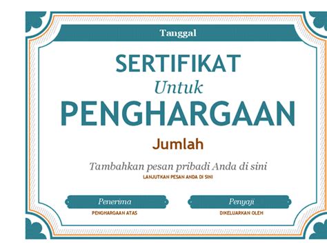 Download on word, openoffice, mac pages, google docs, and pdfs. template piagam penghargaan word - Lomer
