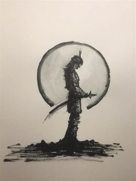 Wanted To Try Out My New Pens So I Drew A Samurai Drawing