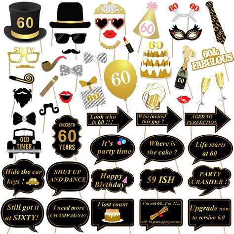 Kungyo 60th Birthday Party Decorations Kit Happy Birthday