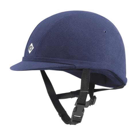 Charles Owen Yr8 Round Riding Hat Navy Blue For The Rider From