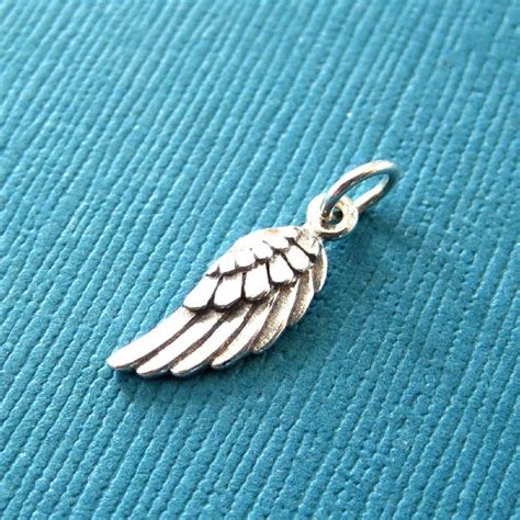 Sterling Silver Angel Wing Charm Right Side Etsy