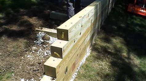 Wooden How To Build 6x6 Wood Retaining Wall Pdf Plans