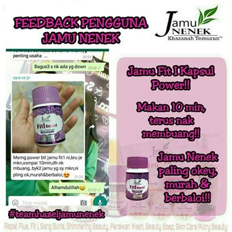 💪 kalau abg2 sado nak try ye, abg2 yang tak sado pun boleh makan jugak haa. JAMU NENEK PAHANG: Fit I Kapsul Jamu Nenek - Detoks ...