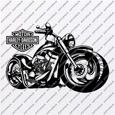 Harley Davidson Svg Motorcycle Motors Logo Dxf Eps Png Vector