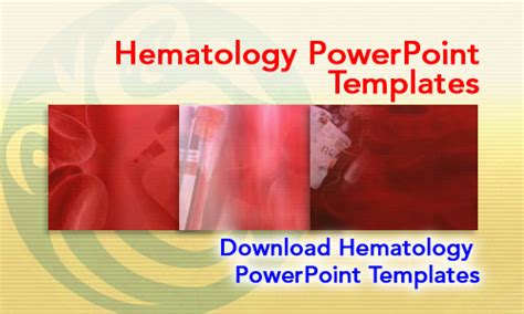 Hematology Medicine Powerpoint Templates