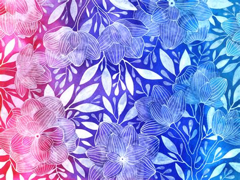 Red ombre background vectors (99). Floral Patterns — Ana Victoria Calderon