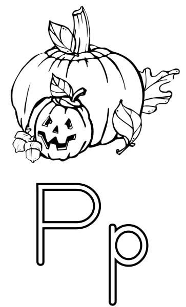 Free printable customizable handwriting worksheets. The Letter P - Coloring Page for Kids - Free Printable Picture
