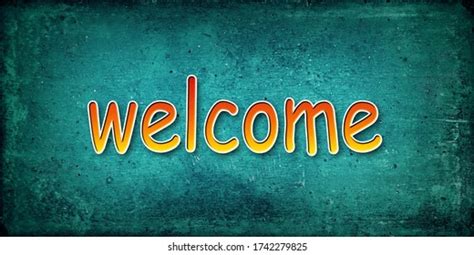 Welcome Text Background Welcome Text Welcome Stock Illustration