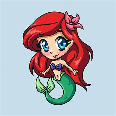 Chibi Ariel Disney Drawings Characters Shirt Princess