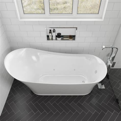 The bathtub is designed so that water. EAGO AM2140 Six Foot White Free Standing Air Bubble Bathtub