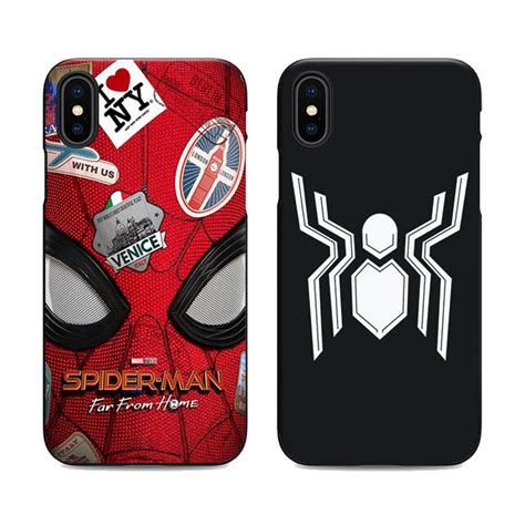 Spider Man Far From Home Soft Silicone Black Cover Phone Case For