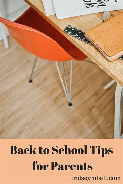 Back To School Tips For Parents