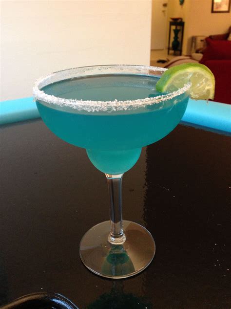 Blue Margarita Blue Curaçao Tequila Margarita Mix Triple Sec And