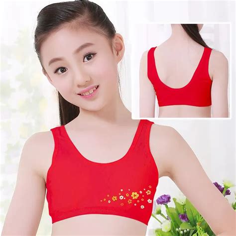 New Red Fashion Sweet Undies Training Bras Camisoles Children Puberty