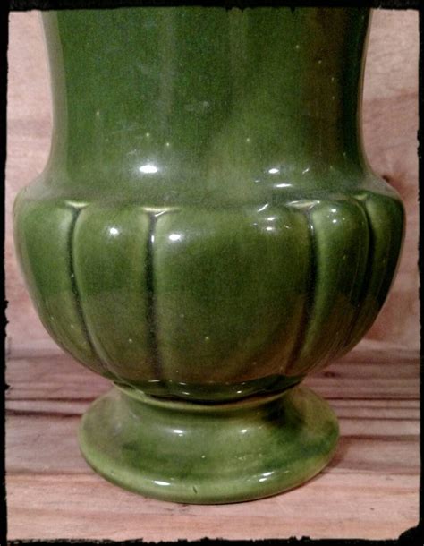 Vintage Haeger Vase Large Green No 669 USA Pottery Collectible Vase