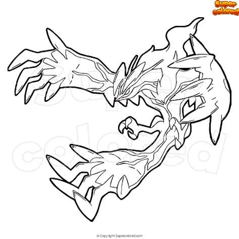 Pokemon Coloring Pages Yveltal