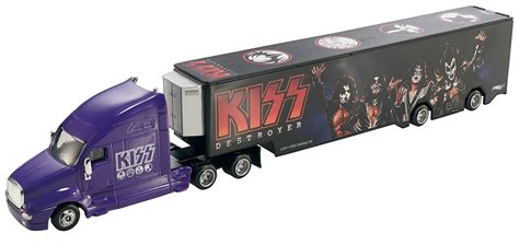 Hot Wheels Tour Haulers Kiss Destroyer Truck And Trailer Vehicle Set