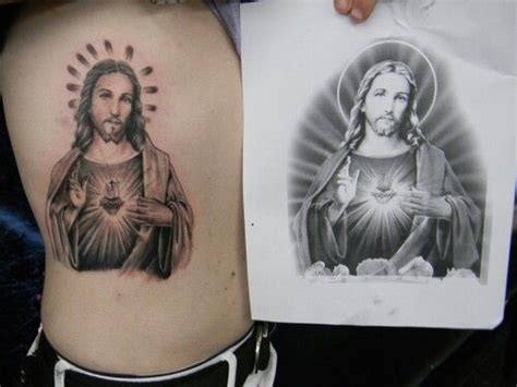 Jesus amor eterno on instagram: Sagrado corazon de jesus #tattoo #religioso #sagradocorazondejesus by @i_yump Tatuajeex ...