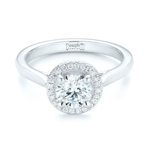 Custom Diamond Halo Engagement Ring Joseph Jewelry Bellevue
