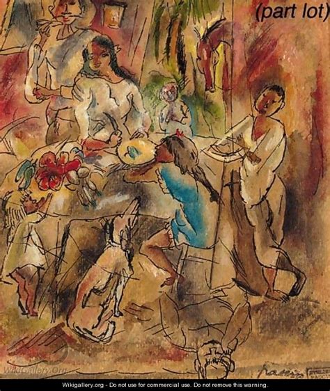 Famille Cubaine A Table Jules Pascin The Largest