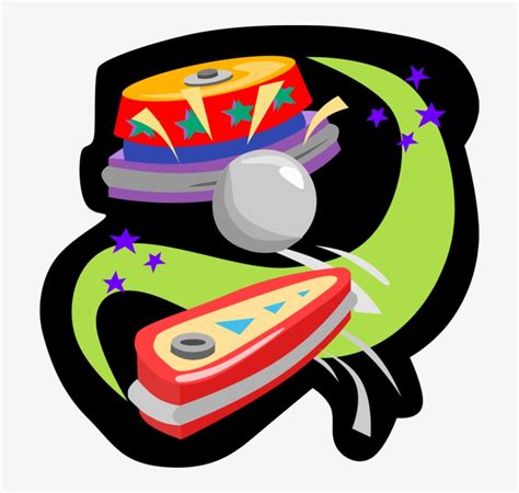 Vector Illustration Of Pinball Machine Arcade Game Indoor Games And