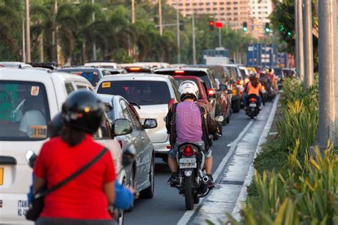 Manila Philippines May 16 2017 Heavy Traffic On The Road Of Manila