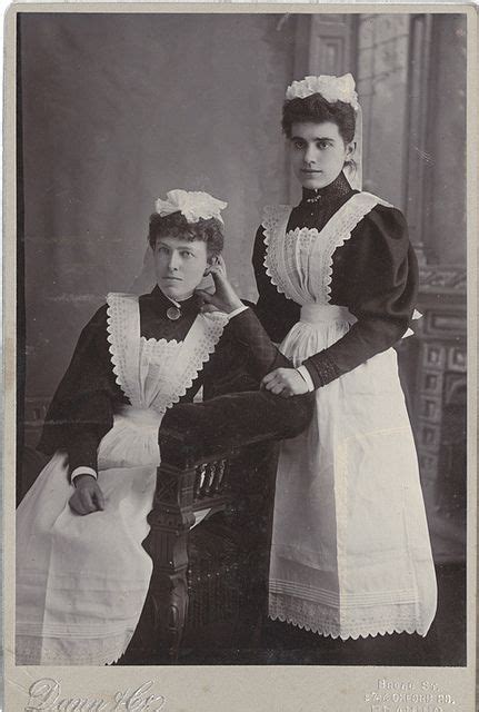 Victorian Women French Maid Dress Apron Housekeeper Servant Dress Edwardian Us Wholesale Online