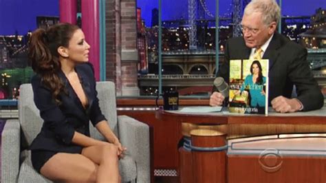Eva Longoria Has Wardrobe Malfunction On David Lettermans Show Fox News
