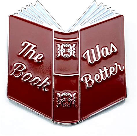 Book Enamel Pin The Book Was Better Lapel Pin Hat Pin