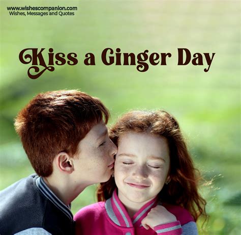 National Kiss A Ginger Day Wishes Messages And Images