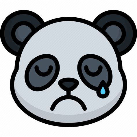 Sad Panda Animal Emoji Emoticon Smiley Face Icon Download On