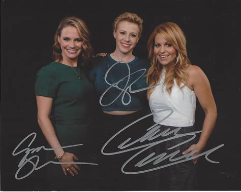 Signed By Candace Cameron Bure As Dj Andrea Barber As Kimmy And