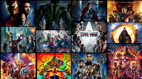 Every Marvel Cinematic Universe Movie Posters 2008 2018 Youtube