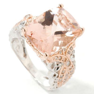 Morganite engagement rings with the meaning explained. Rose Gold Rings: Peach Morganite Rose Gold Rings