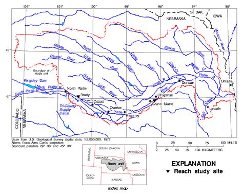 Platte River Nebraska Map