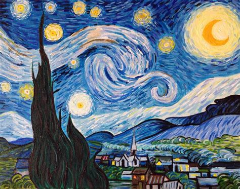 Stary Night Painting Starry Night Van Gogh Vincent Van Gogh Dream