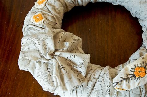 Potholes And Pantyhose Vintage Lace Fall Wreath