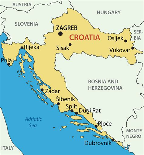 The northern part of croatia, slovenia, greece, and a large part of spain and france, the extreme south of italy, and the benelux countries are still marked in red. Croatia Facts for Kids | Facts about Croatia | Geography ...