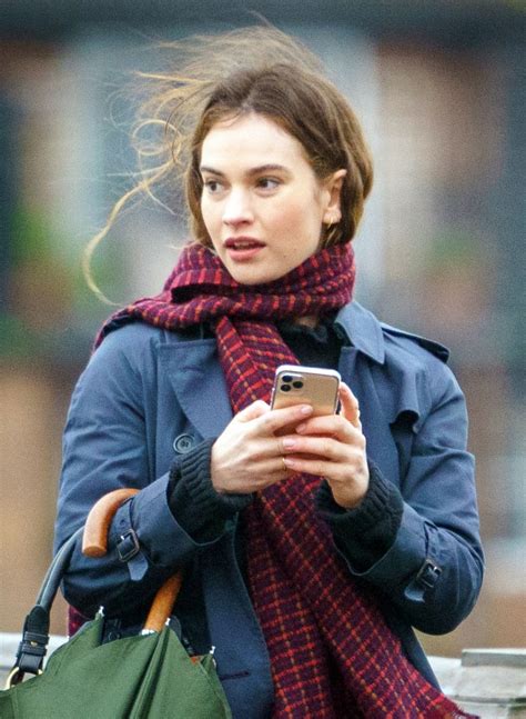 Lily James Whats Love Got To Do With It Filming Set In London 02