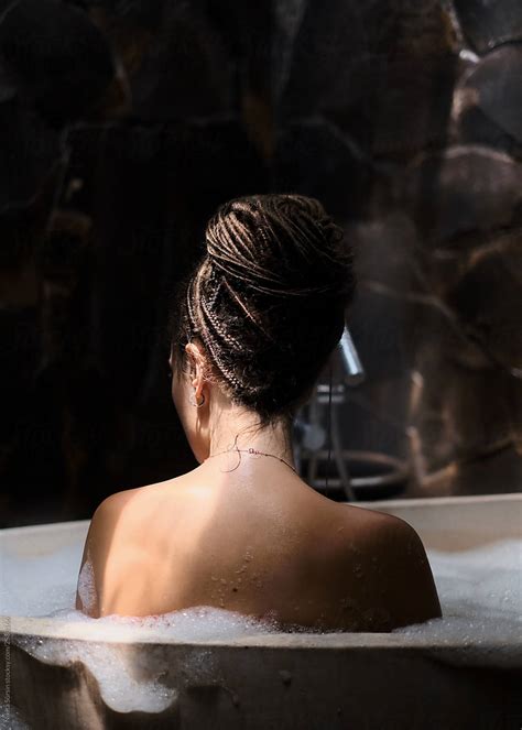 Attractive Unusual Girl Takes A Hot Bath By Stocksy Contributor Nikita Sursin Stocksy
