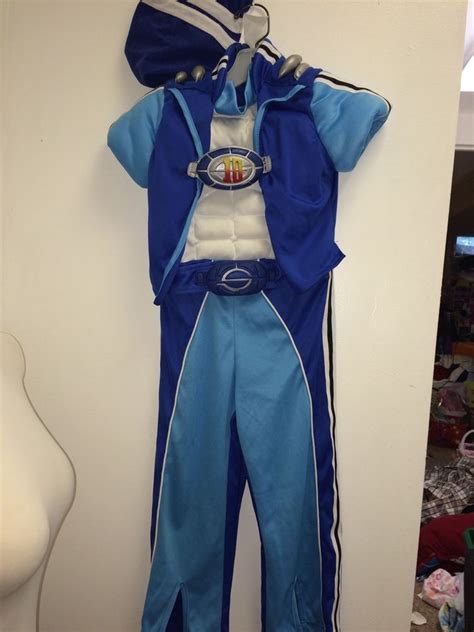 Rare Lazy Town Sportacus Costume Arm Shields Hat 3 4 5 Yrs Lazytown