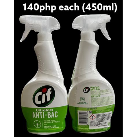 Cif Ultrafast Anti Bac Spray 450ml Shopee Philippines