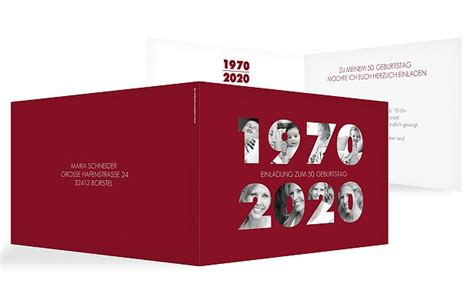 Maybe you would like to learn more about one of these? Einladungskarten 50. Geburtstag "Jahreszahlen"