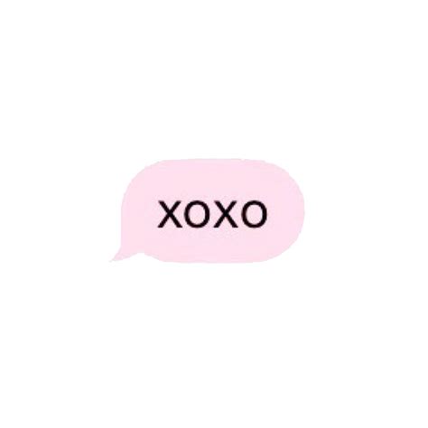 xoxo pink message text textmessage sticker by shinybutera